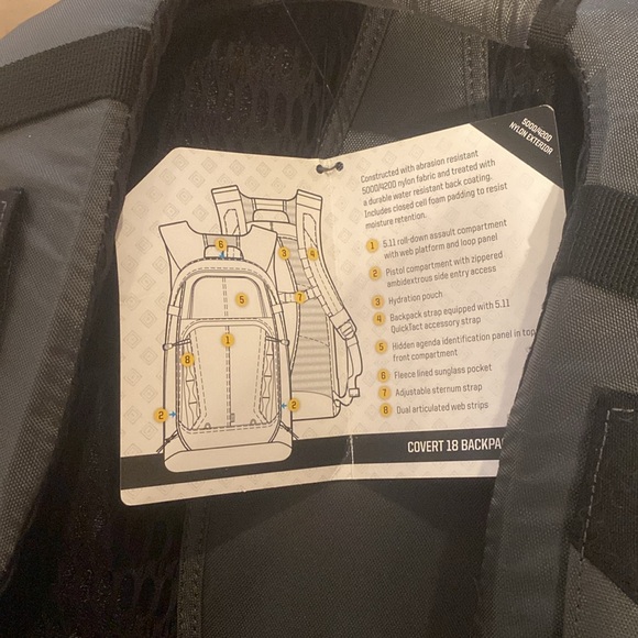 5.11 Covert 18 Backpack NWT - Picture 10 of 16